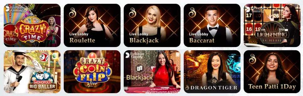 Juegos de casino en vivo GO BET SPACE CASINO