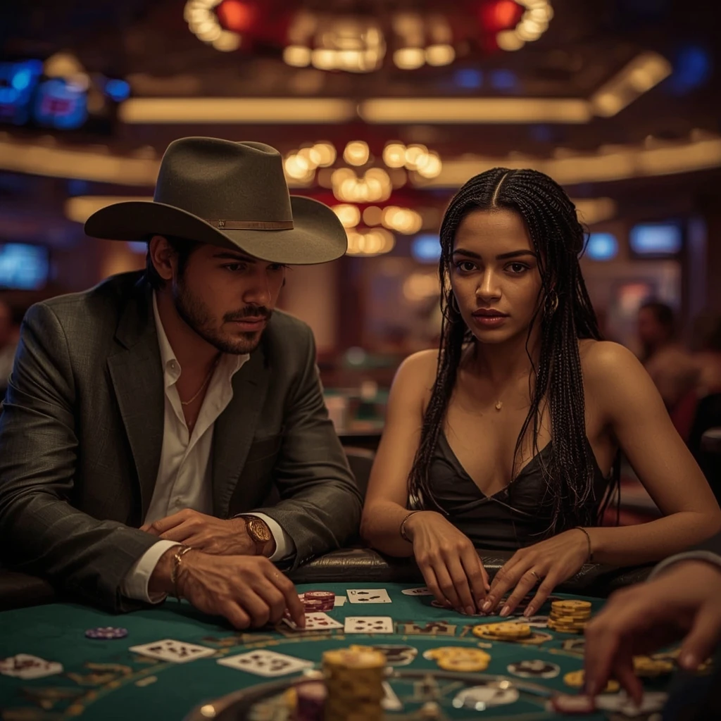 foto de dos jugadores de póker GO BET SPACE CASINO